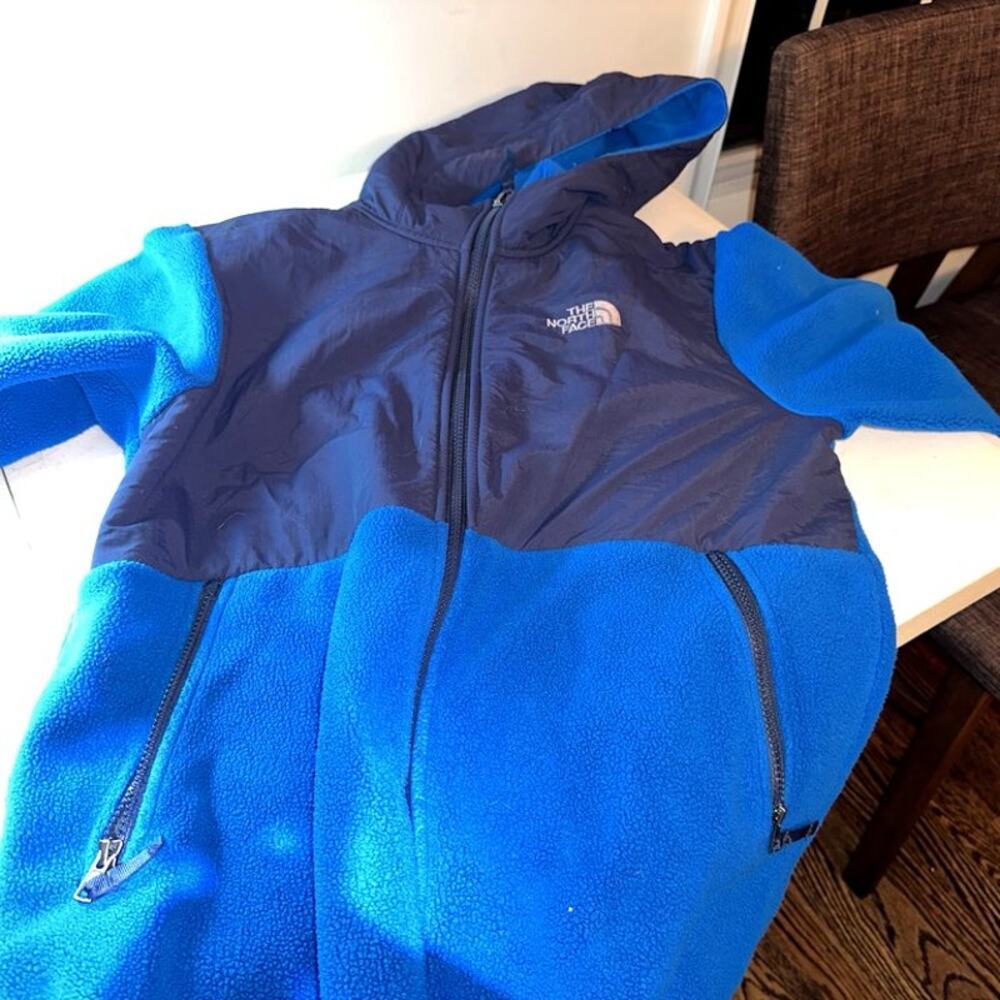 North Face Boys Blue Fleece Jacket XL